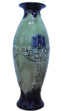 Doulton Lambeth Stoneware Art Nouveau Vase