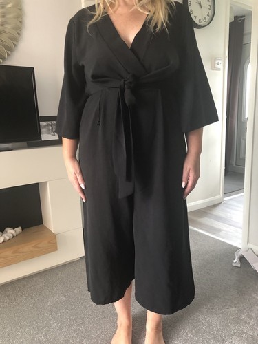 Kimono black jumpsuit - black, size
