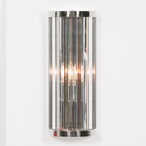 Art deco chrome finish glass - deco,