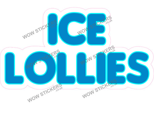 Catering trailer sticker ice - trailer,