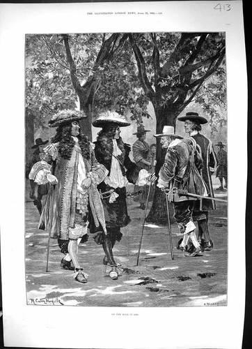 Original old antique print - original,