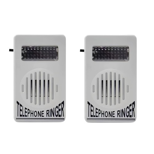 Pcs white telephone ringer - white,