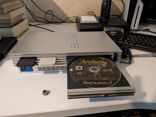 Playstation silver console - playstation,