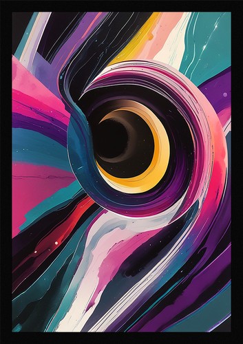 Intimate black hole - black,