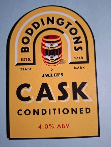 Boddingtons cask lees beer - lees,