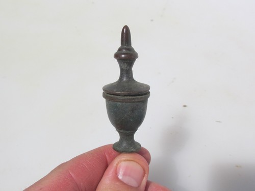 Antique brass furniture finial - antique,