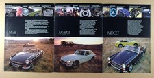 1974 MG MGB MGB/GT & Midget photos specs 6 page vintage print Ad