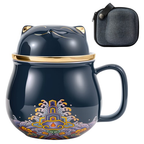 Lucky cat ceramic - lucky, cup