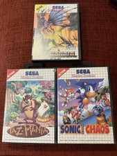 Bundle Of Sega Master System Games Sonic Sagaia And Taz All Boxed Classic
