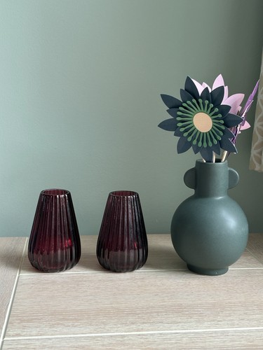 Set red ribbed - 2, bud