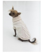 DOG COAT NUMBER 22 ARAN SWEATER JUMPER KNITTING PATTERN COPY SMALL & MEDIUM