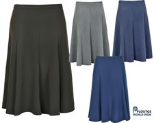 Women's plain 8 panel skirt