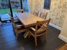 6 Seater Rustic Oak Table and