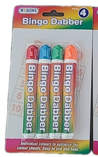 Pack of 4 bingo dabbers