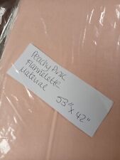 Vintage 1980s FABRIC Peach Pink FLANNELETTE 53" x 42" 134x106cm Cotton VGC