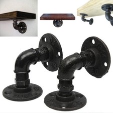 2X Pipe Shelf Brackets