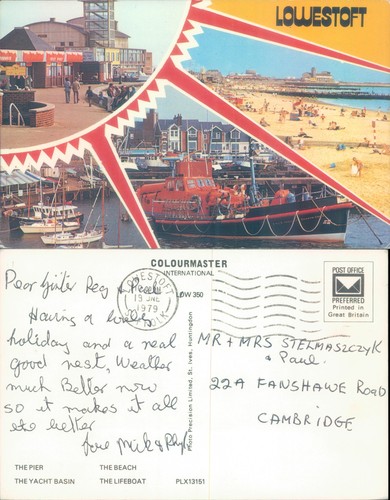 Lowestoft beach and lifeboat
