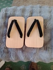 Traditional Japanese Geta Wooden Sandals 10 inches long