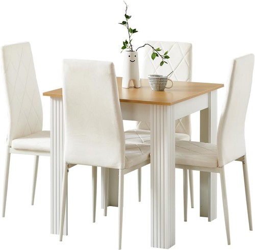 Dining table and chairs set - table,