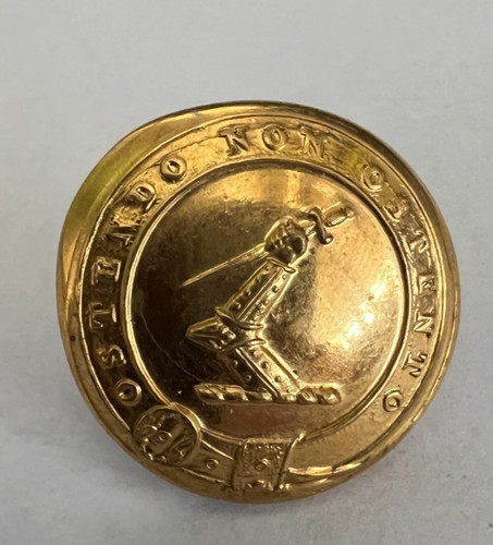 Antique livery button bent - antique,