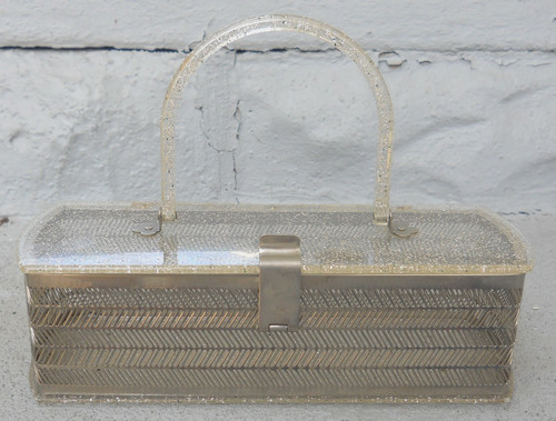 Handbag 1950 lucite - handbag, 1950’s