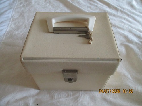 Vintage white storage case - storage,