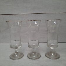  Vintage 1970s Pony Schooners - Set Of 3 Glasses In Used Condition 