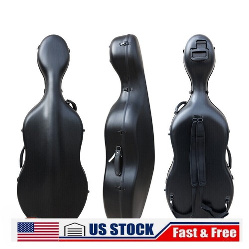 Black cello case carbon - cello, 4/4