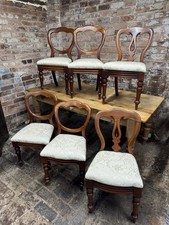 Set Of 6 Antique Dining Chairs