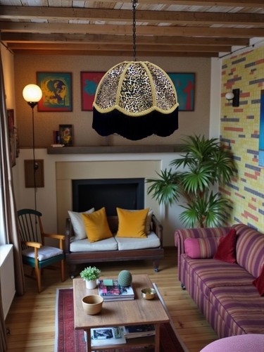 Lynx animal print table lamp