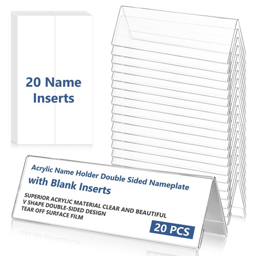 20x acrylic table name card - 20x,