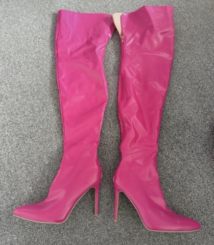 Hot pink thigh high - hot,