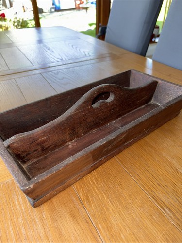 Antique wooden oak cutlery - oak,