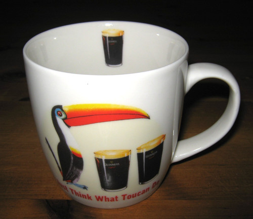 Guinness toucan porcelain mug - toucan,