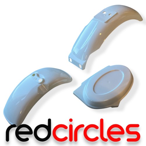 White z50 monkey bike fenders - monkey,
