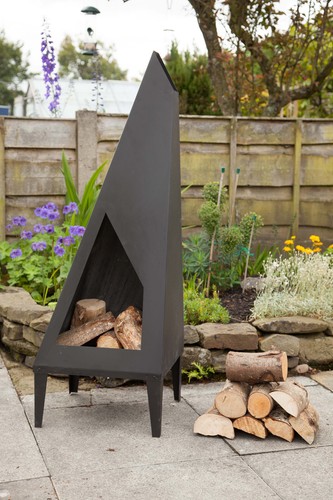 Outdoor chimenea log burner - chimenea,