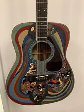 Hand Painted Yamaha FG340 1970’s Vintage Acoustic Guitar
