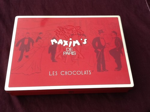Maxims paris chocolate tin - de,