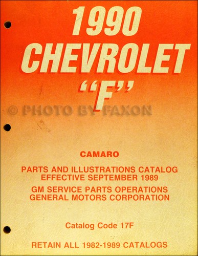 1990 chevrolet camaro parts - chevrolet,
