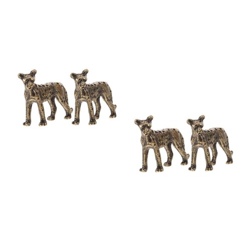 Pcs brass leopard ornament - brass,