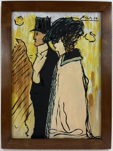 Pablo picasso oil cardboard - pablo,
