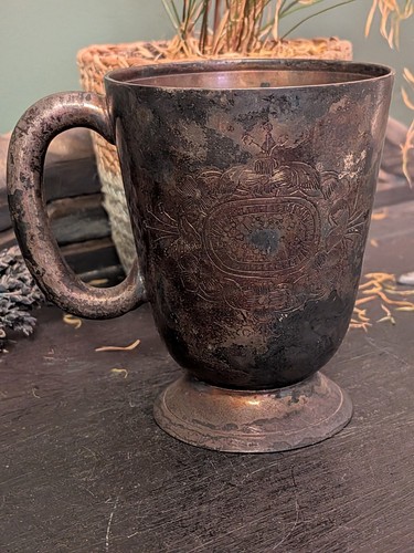 Vintage silver plate - plate, on