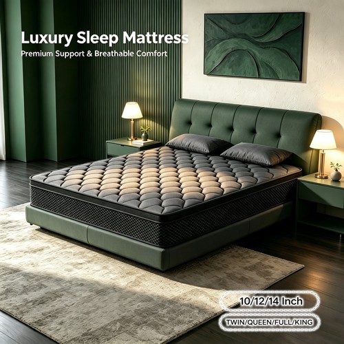 Queen king mattress - 12'',