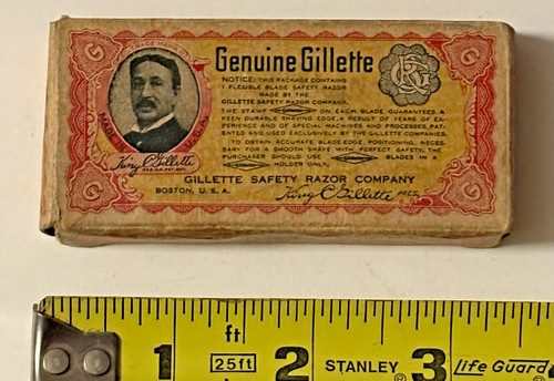 Antique gillette gold safety - gold,