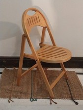 Vintage mid century 1960s OTK beech and ply bentwood folding chair