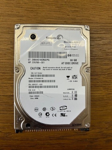 Seagate 60gb ide pata - ide, 2.5"