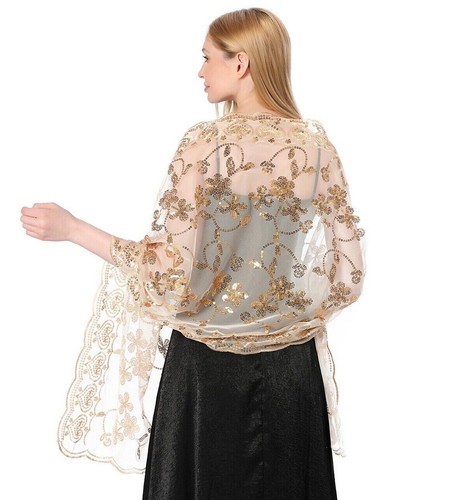 Sparkly sequin wrap wedding - sequin,