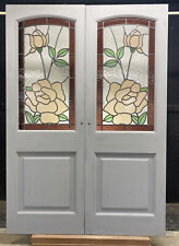 EDWARDIAN STAINED GLASS FRENCH
