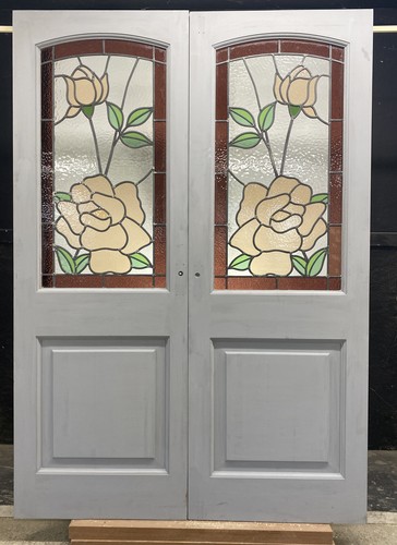 Edwardian stained glass french - stained,