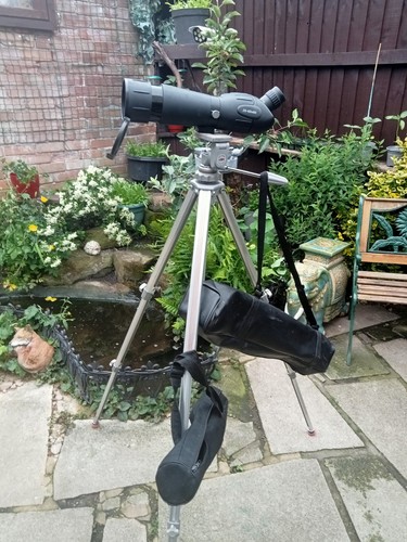 Telescope and tripod - telescope,